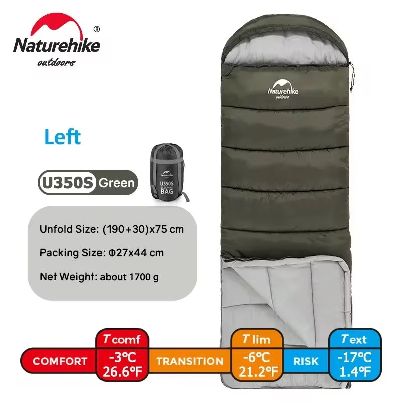 Naturehike Sleeping Bag Ultralight Cotton Sleeping Bag Winter Sleeping Bag Lightweight Waterproof Outdoor Camping Sleeping Bag