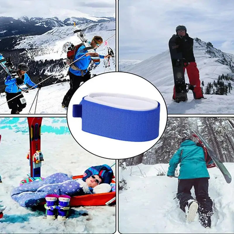 Ski Fastener Straps Ski Straps Fasterner Tape Adjustable Ski Wraps Ties Snowboard Accessories Pads Snowboard Binding Straps