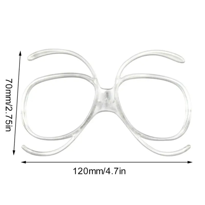 Tolex Ski Goggles Rx Insert Optical Adaptor TR90 Flexible Bendable Universal Size Inner Frame Snowboard Goggle Myopia Frame