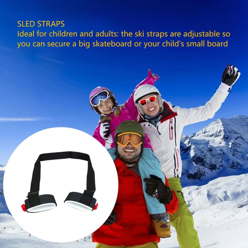 1/2/3/5/8/10pcs Portable Ski Shoulder Strap - Adjustable Snowboard Carrier for Adults & Kids