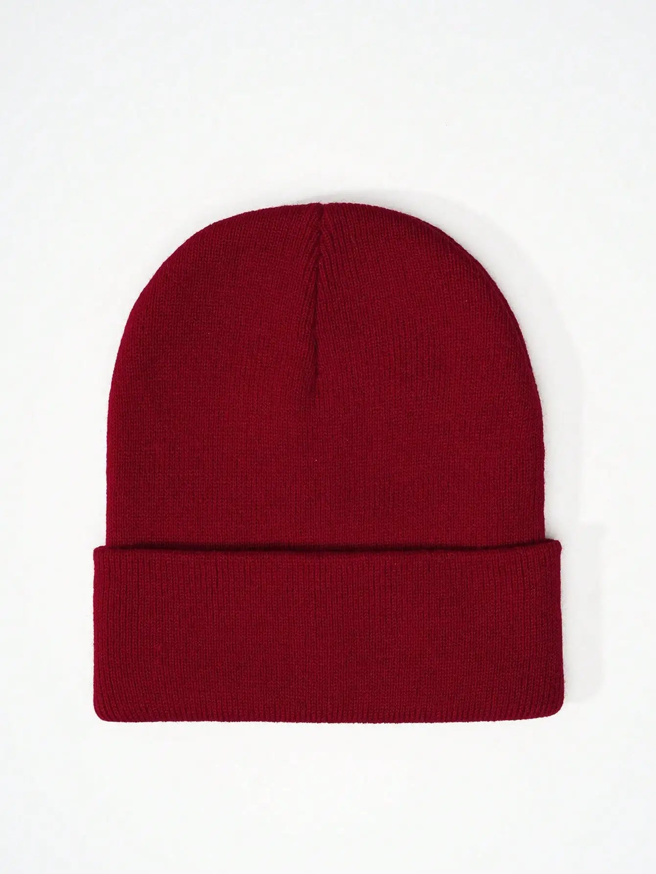 1PC Y2K Style Plain Knitted Beanie Hat Soft Acrylic Warm Skull Cap Cold Weather Fall Winter Daily Commute Outdoor Hat Halloween Streetwear Outfit Accessories For Women Girls