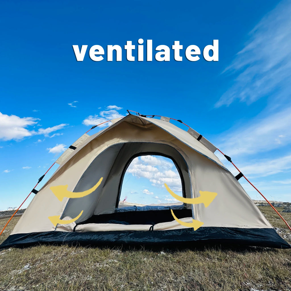 Outdoor Automatic Quick-opening Tent Automatic Rainproof Sunshine-proof Tent Fishing Beach Sunshine Shelter 4 person tents