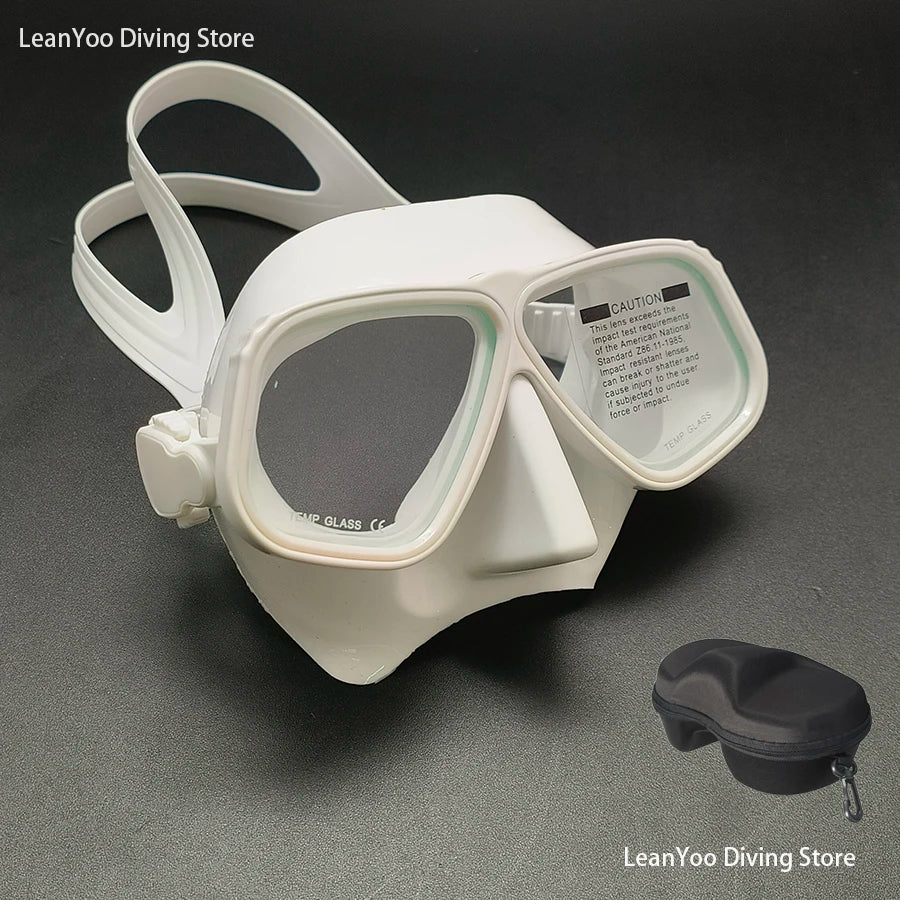 Superior Aluminium Freediving Goggles Similar Apollo Alloy Low Volume Diving Glasses Comfortable Scuba Mask with Black Box