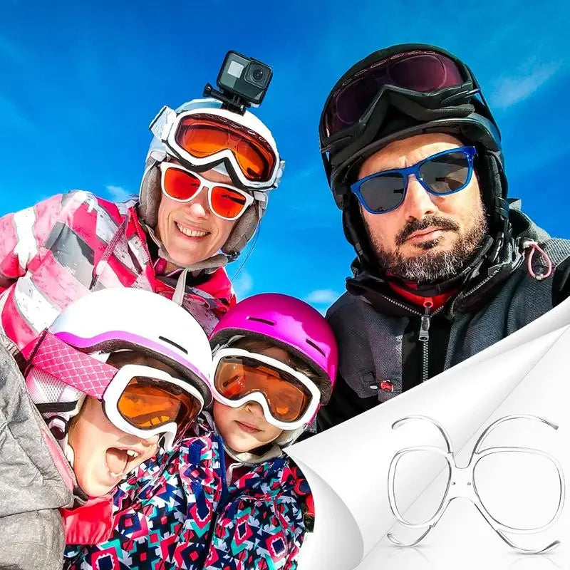 Tolex Ski Goggles Rx Insert Optical Adaptor TR90 Flexible Bendable Universal Size Inner Frame Snowboard Goggle Myopia Frame