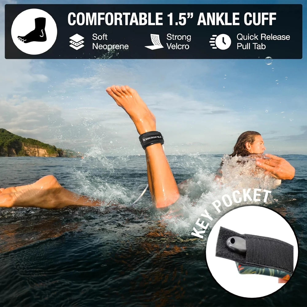 UICE SUP Board Leash Surf Paddle Surf Accessories Surfboard Leash 6-9ft Surf Leg Rope Inflatable Paddle Board Surfing Foot Rope