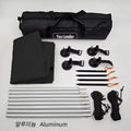 Manta Ray Car Side Awning Black Coating Tarp with Suction Cup Anchor Outdoor Camping Tourist SUV Tent Shade Waterproof Anti UV
