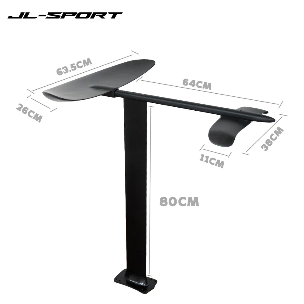 80cm Wing Foil Hydrofoil Surfboard Wing Foil Hydrofoil 3K Carbon Wings Fuselage Mast Plate For SUP Wakeboard Foil