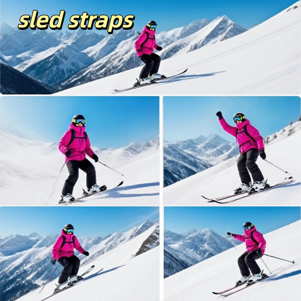 1/2/3/5/8/10pcs Portable Ski Shoulder Strap - Adjustable Snowboard Carrier for Adults & Kids