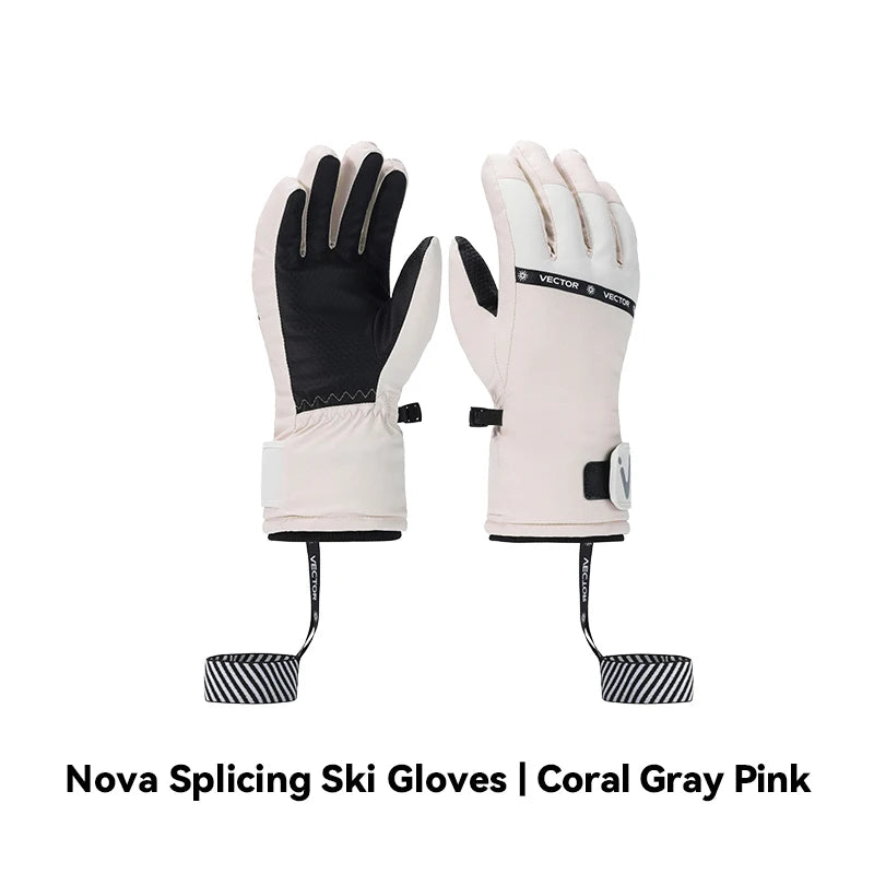VECTOR Ski Gloves Waterproof Gloves with Touchscreen Function Snowboard Thermal Gloves Warm Snowmobile Snow Gloves Men Women
