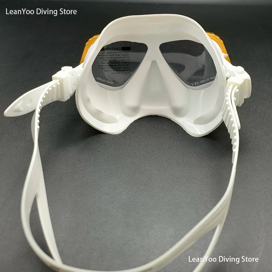 Superior Aluminium Freediving Goggles Similar Apollo Alloy Low Volume Diving Glasses Comfortable Scuba Mask with Black Box