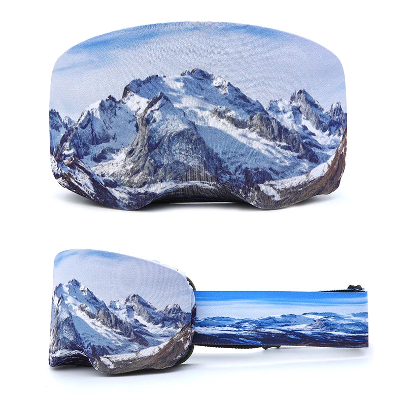 Ski Goggle Cover Scratch-Proof Snowboarding Goggle Protector Cover Elastic Ski Eyewear Cover Snow Sport Glasses Protective Gear