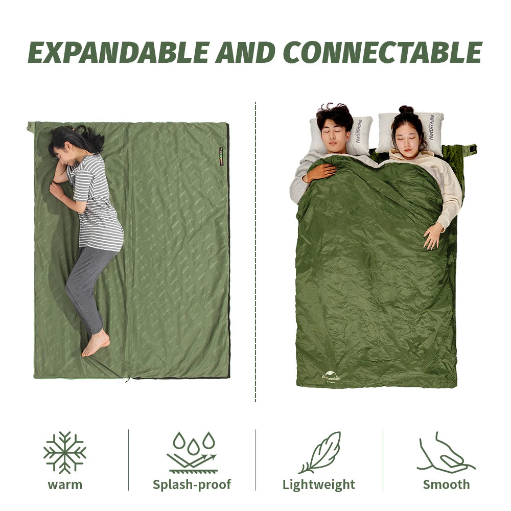 Naturehike lw180 Sleeping Bag Ultralight Sleeping Bag Spring Summer Sleeping Bag Outdoor Hiking Camping Sleeping Bag
