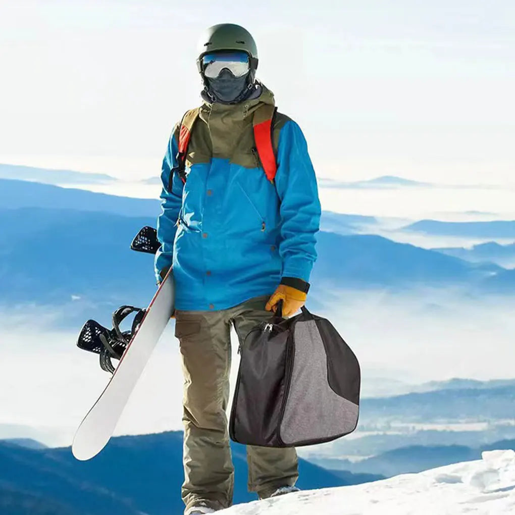 Ski Boot Bag Winter Outdoor Waterproof Ski Equipment & Ski Shoes Storage Bags Snowboarding Supplies Versatile & Durable﻿