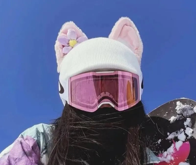 Ski Helmet decoration Skiing Helmet Cover Decor Snowboard Washable men women Outdoor Sports Cute Knitted Helmets Warm hat covers