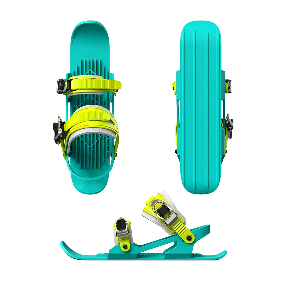 Children's Mini Short Ski Skates Snowboard Adjuatable Adults Short Snow Skateboard Boots Skiboards Portable for Winter Outdoor