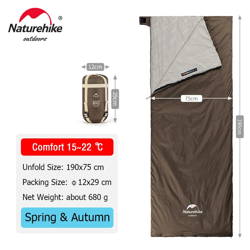Naturehike lw180 Sleeping Bag Ultralight Sleeping Bag Spring Summer Sleeping Bag Outdoor Hiking Camping Sleeping Bag