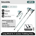 Naturehike Climbing Sticks Ultralight Outdoor Folding Trekking Poles Hiking Pole Collapsible Quick Lock Stick Carbon Fiber Poles