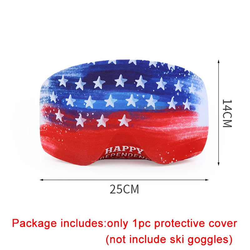 Ski Goggle Cover Scratch-Proof Snowboarding Goggle Protector Cover Elastic Ski Eyewear Cover Snow Sport Glasses Protective Gear