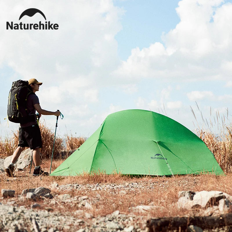Naturehike 2024 New Cloud Base Tent Ultralight Waterproof Large Foyer Shelter Tent Travel 1-2 Person Portable Camping Tents