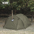 Fireproof 2 Person Winter Tent Hot Tent Waterproof Tunnel Dome Tent with Stove Jack and Snow Skirt for Camping Hiking 4 Season