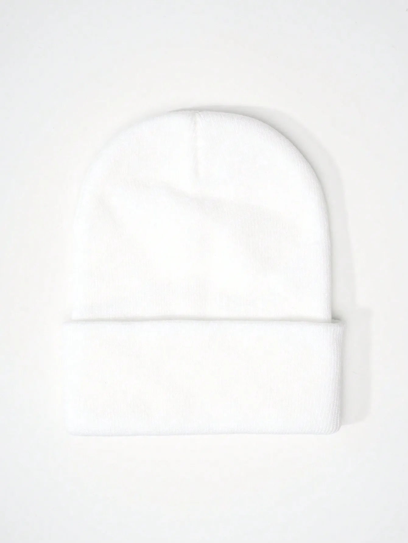 1PC Y2K Style Plain Knitted Beanie Hat Soft Acrylic Warm Skull Cap Cold Weather Fall Winter Daily Commute Outdoor Hat Halloween Streetwear Outfit Accessories For Women Girls