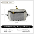 HIKEMAN Dyneema Fiber Waist Pack 1.1L Waterproof UrltraLight Multi Pocket for Cycling Running Hiking Camping Outdoor Sports