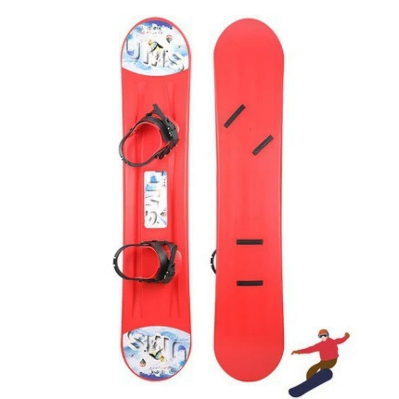 Beginner Snowboard Set with Bindings, All-Mountain Ski Equipment, Men Women Adults Kids Universal Learning Gear
