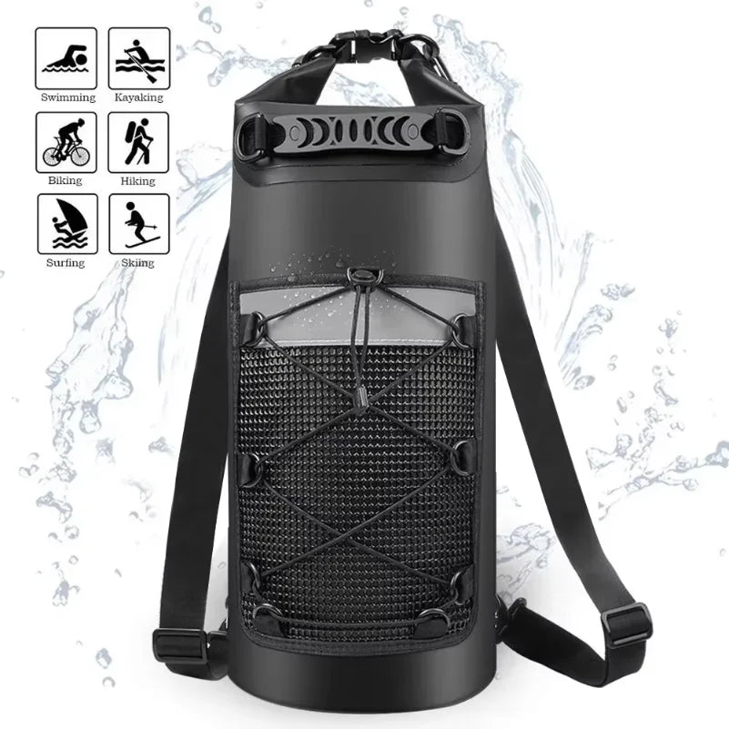 Swimming PVC Pack Dry Bags 20/30L Outdoor Sports Waterproof Shoulder Bags for Trekking Rafting Surfing Kayak Boating Backpack