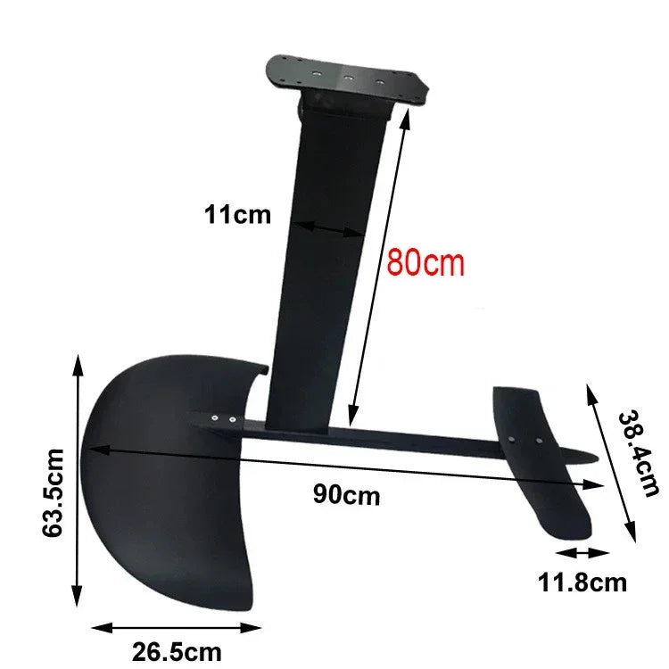 80cm Wing Foil Hydrofoil Surfboard Wing Foil Hydrofoil 3K Carbon Wings Fuselage Mast Plate For SUP Wakeboard Foil