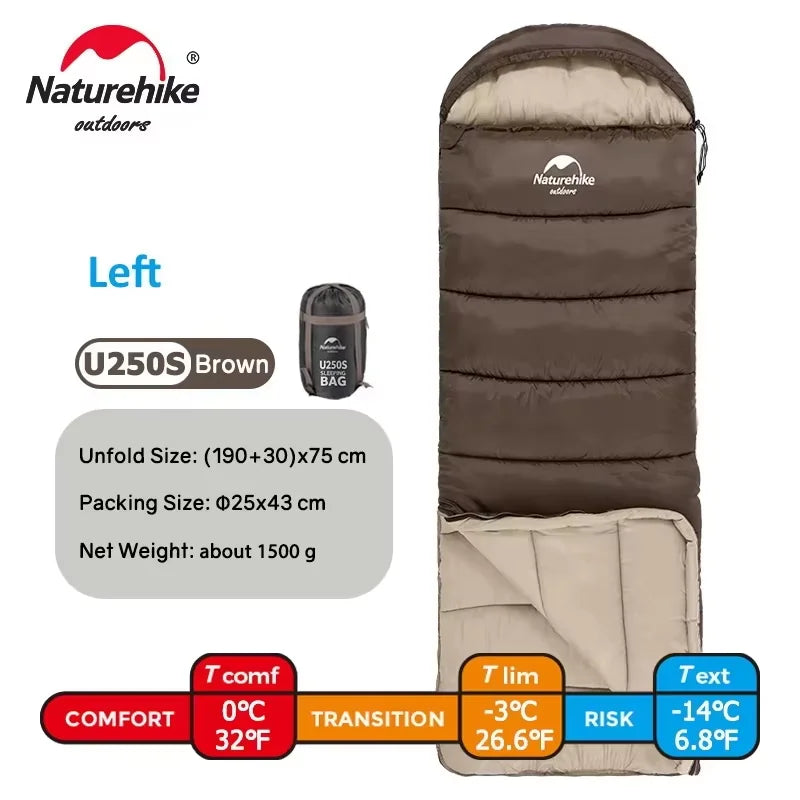 Naturehike Sleeping Bag Ultralight Cotton Sleeping Bag Winter Sleeping Bag Lightweight Waterproof Outdoor Camping Sleeping Bag