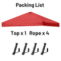 10x10 Pop-Up Canopy Tent Top Replacement with Roof Cover with Ventilation Waterproof Outdoor Garden Terrace Pavilion Sunshade