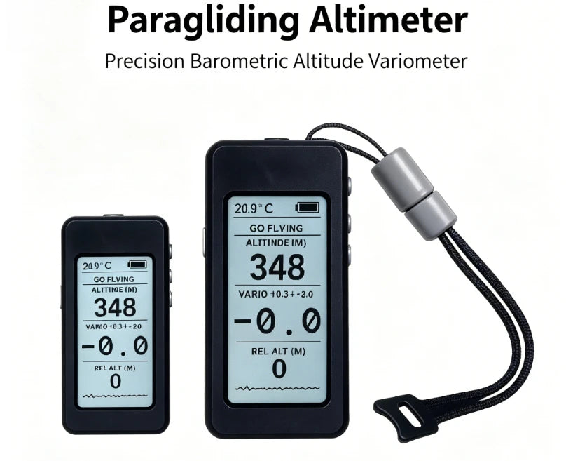 High Precision Paragliding Altimeter Variometer Outdoor Sports Equipment Pilot Flying Accessory for Paragliding & Skydiving