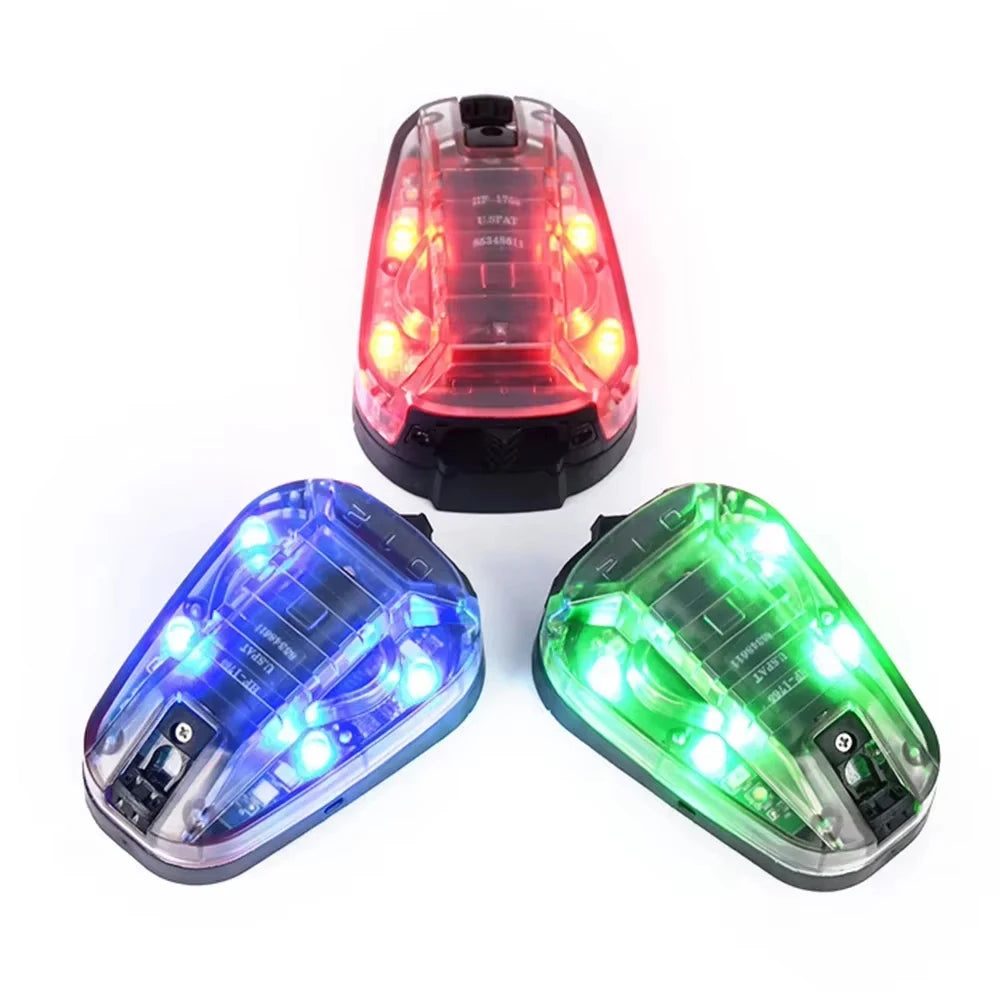 Sport Helmet Light Strobe Outdoor Hiking Hunting Survival Safety Signal Flash LAMP Waterproof Tactical Helmet Ladybird Light