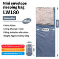 Outdoor Camping Ultralight Compact Adult Sleeping Bag Travel Washable Down Cotton Insulation Dirt-Resistant Portable Waterproof