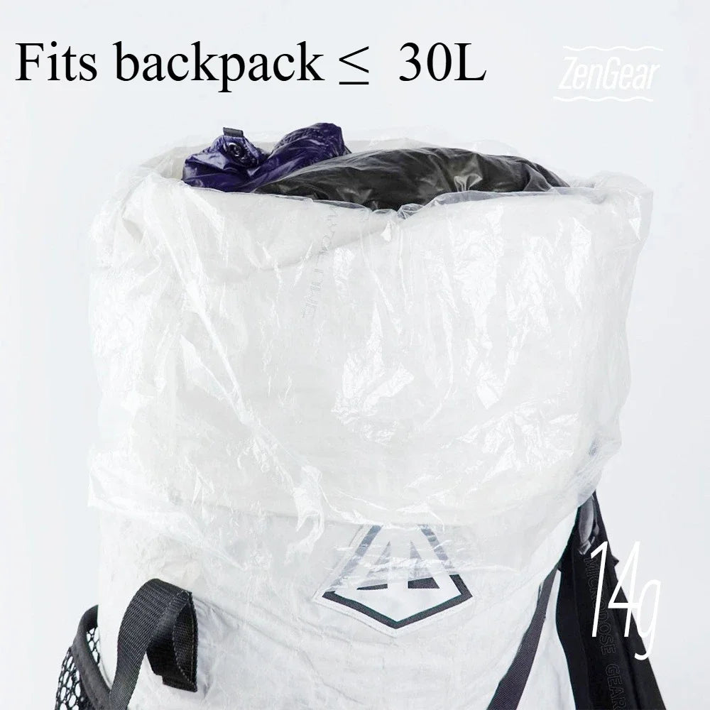 Backpack Liner Bag Packing Ultralight 14g Polycro Inner Dry Bag Waterproof Storage for Hiking, Trekking,UL Camping Gear