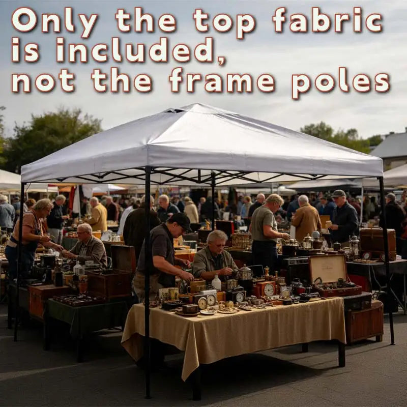 10x10 Pop-Up Canopy Tent Top Replacement with Roof Cover with Ventilation Waterproof Outdoor Garden Terrace Pavilion Sunshade