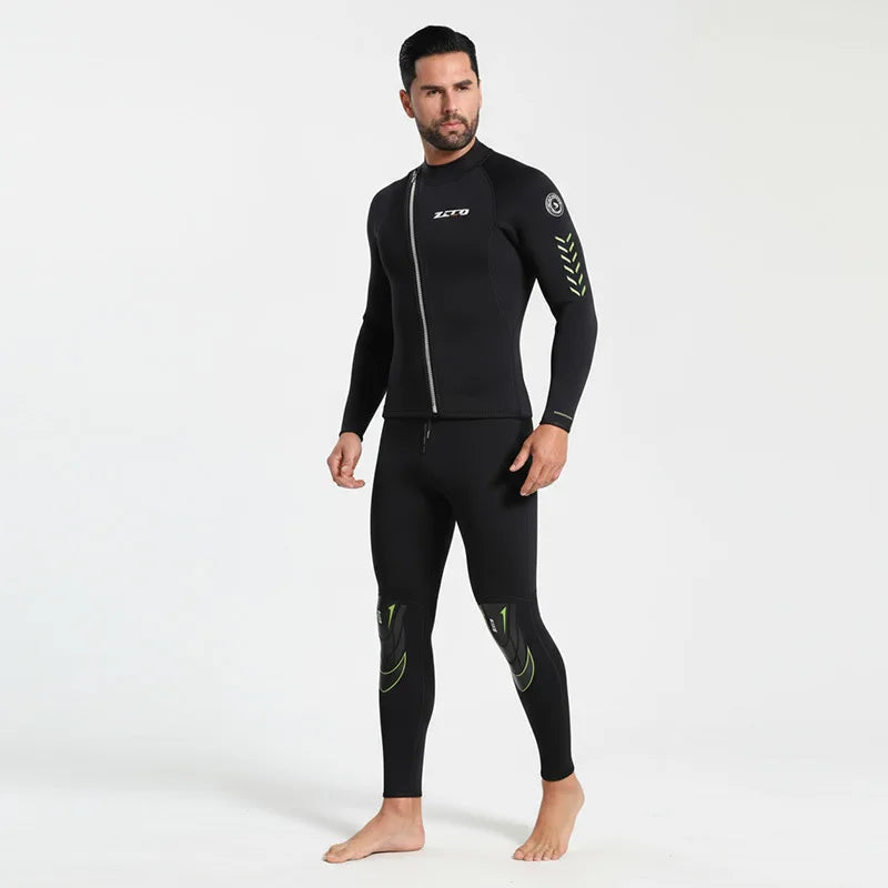New 3mm Neoprene Wetsuit Men Women Thermal Cold Protection Split Diving Suit  Snorkeling Surfing Swim Jellyfish Protection
