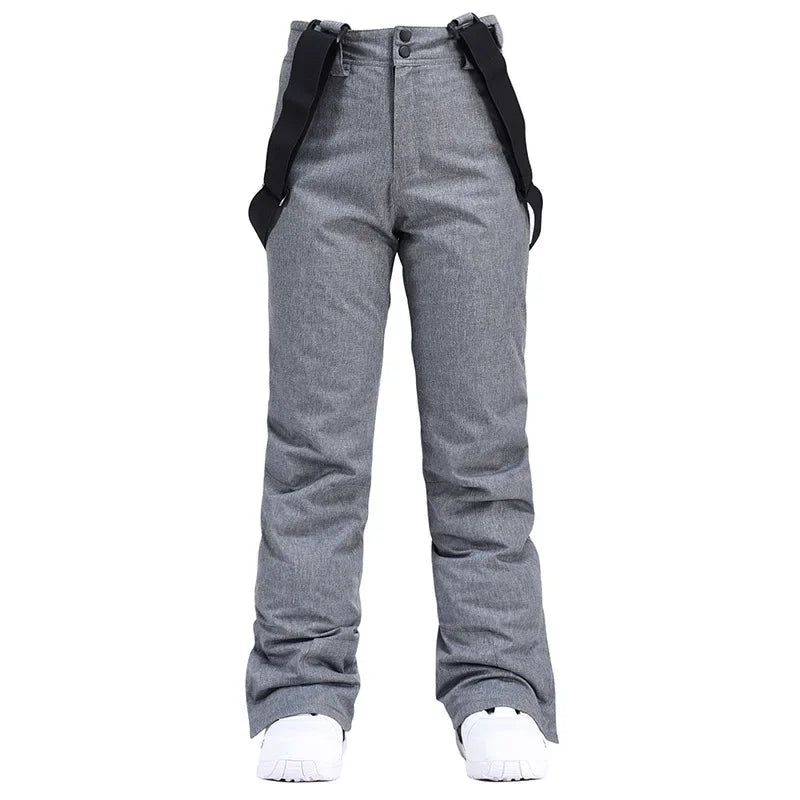 Women Winter Pant High Quality Men Thick Warm Skiing Pants Windproof Waterproof Suspender Trouser Snow Snowboard Plus Size Pants