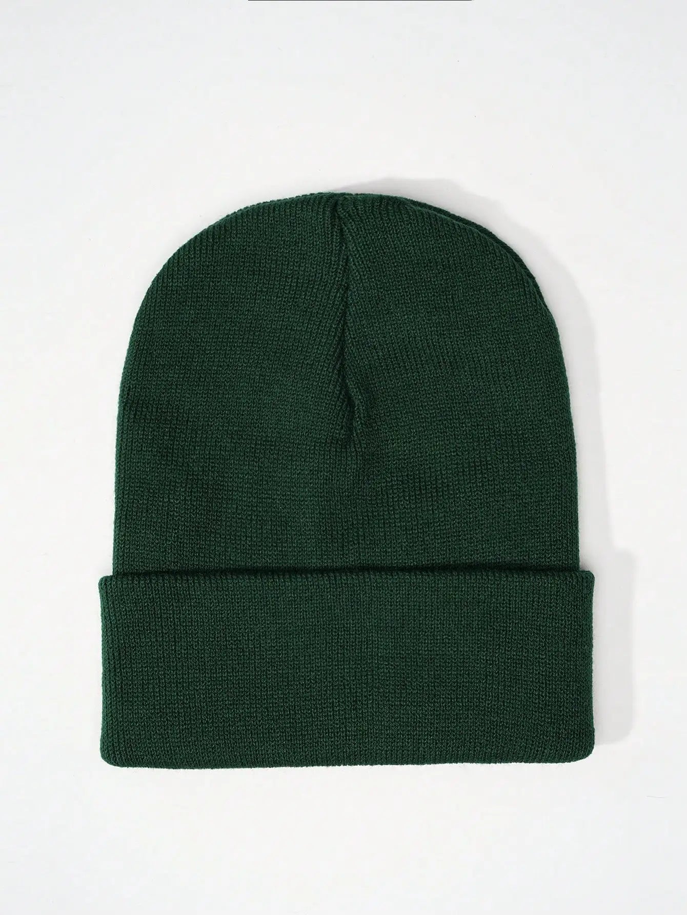 1PC Y2K Style Plain Knitted Beanie Hat Soft Acrylic Warm Skull Cap Cold Weather Fall Winter Daily Commute Outdoor Hat Halloween Streetwear Outfit Accessories For Women Girls