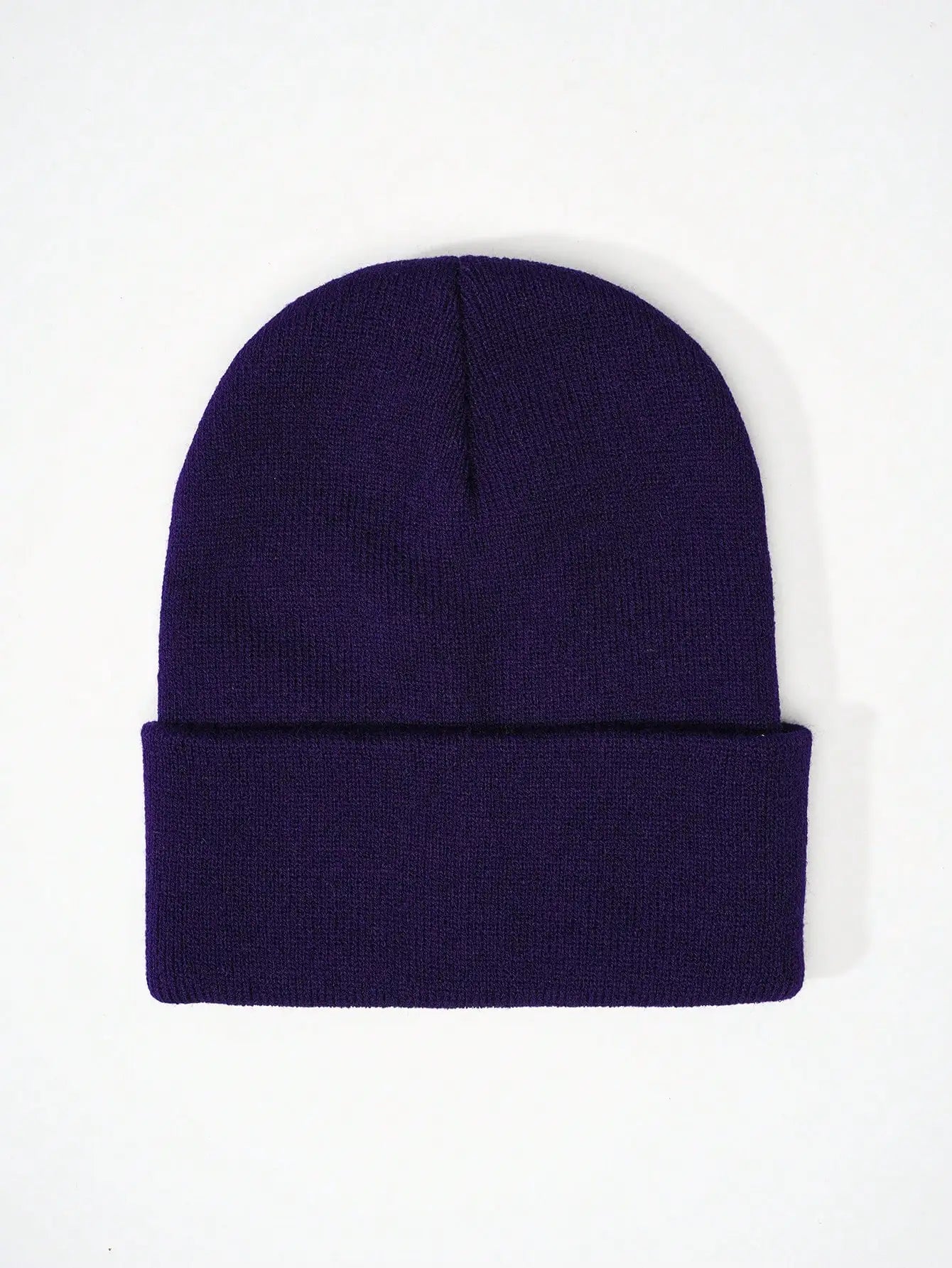 1PC Y2K Style Plain Knitted Beanie Hat Soft Acrylic Warm Skull Cap Cold Weather Fall Winter Daily Commute Outdoor Hat Halloween Streetwear Outfit Accessories For Women Girls