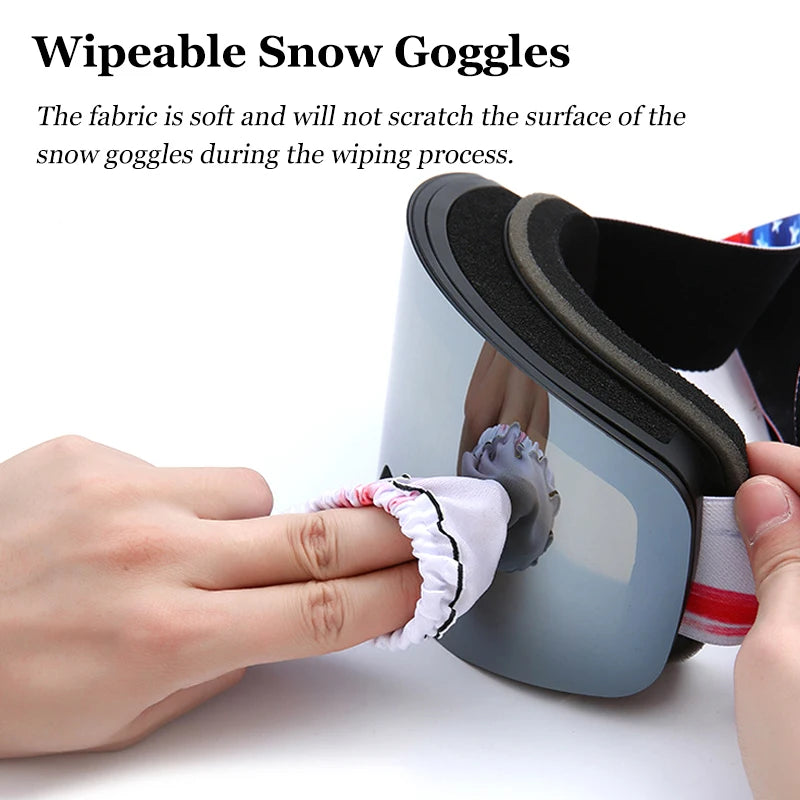 Ski Goggle Cover Scratch-Proof Snowboarding Goggle Protector Cover Elastic Ski Eyewear Cover Snow Sport Glasses Protective Gear