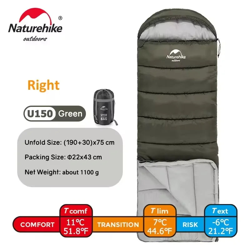 Naturehike Sleeping Bag Ultralight Cotton Sleeping Bag Winter Sleeping Bag Lightweight Waterproof Outdoor Camping Sleeping Bag