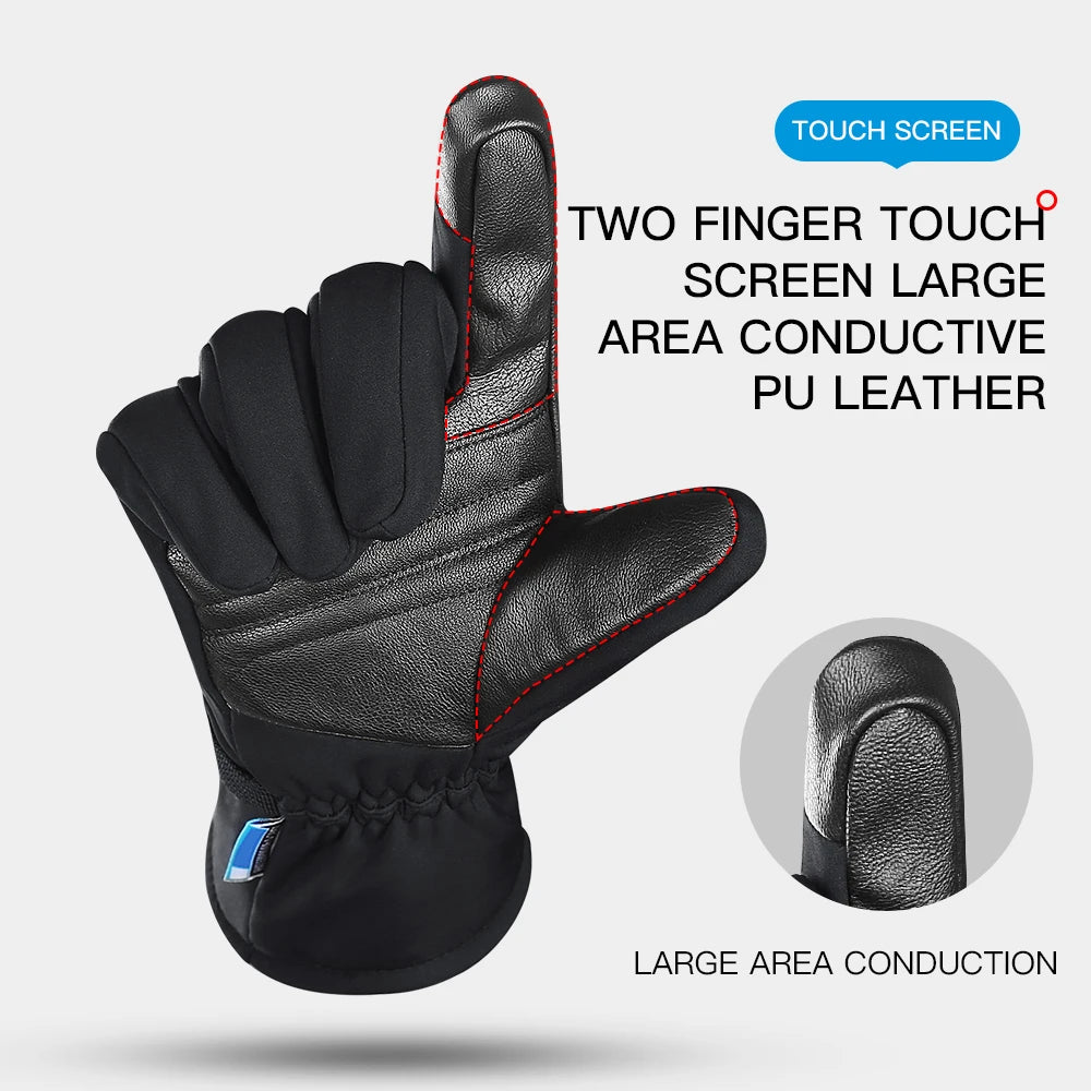Ski Gloves Touch Screen Snowboard Gloves Snowmobile Motorcycle Riding Winter Gloves Windproof Unisex Skiing Gloves