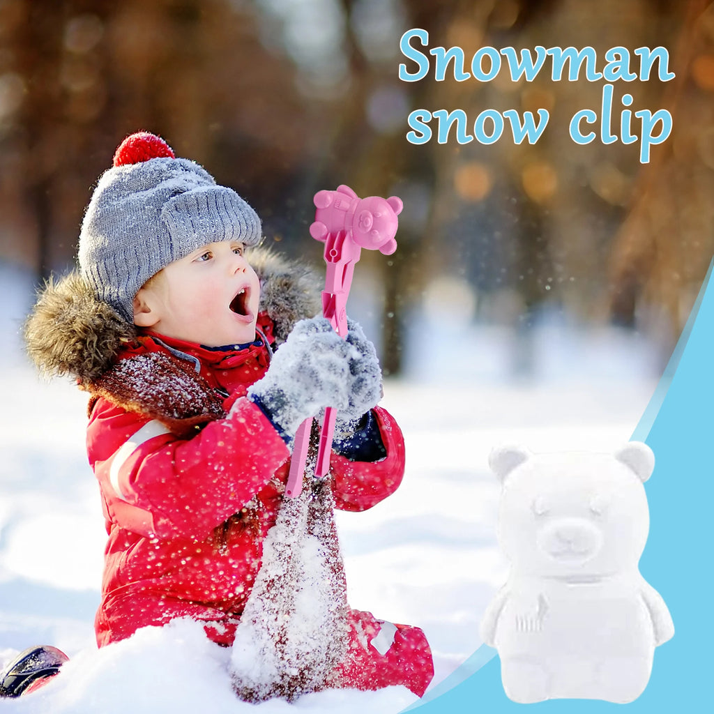 1/4pcs Snowball Maker Clip Multi-shape Cartoon Snow Balls Making Clamps Snow Ball Maker Gadgets Kids s for Snowball Fights Tool