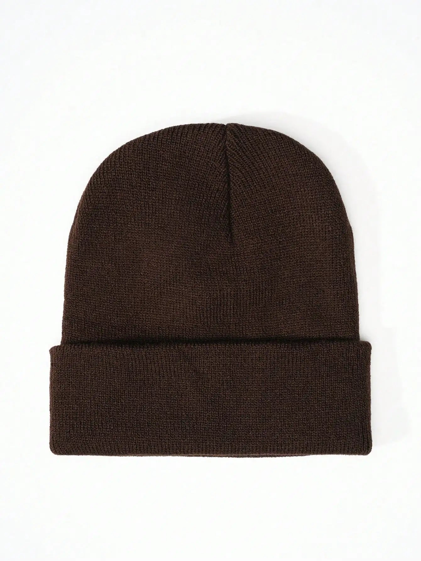 1PC Y2K Style Plain Knitted Beanie Hat Soft Acrylic Warm Skull Cap Cold Weather Fall Winter Daily Commute Outdoor Hat Halloween Streetwear Outfit Accessories For Women Girls
