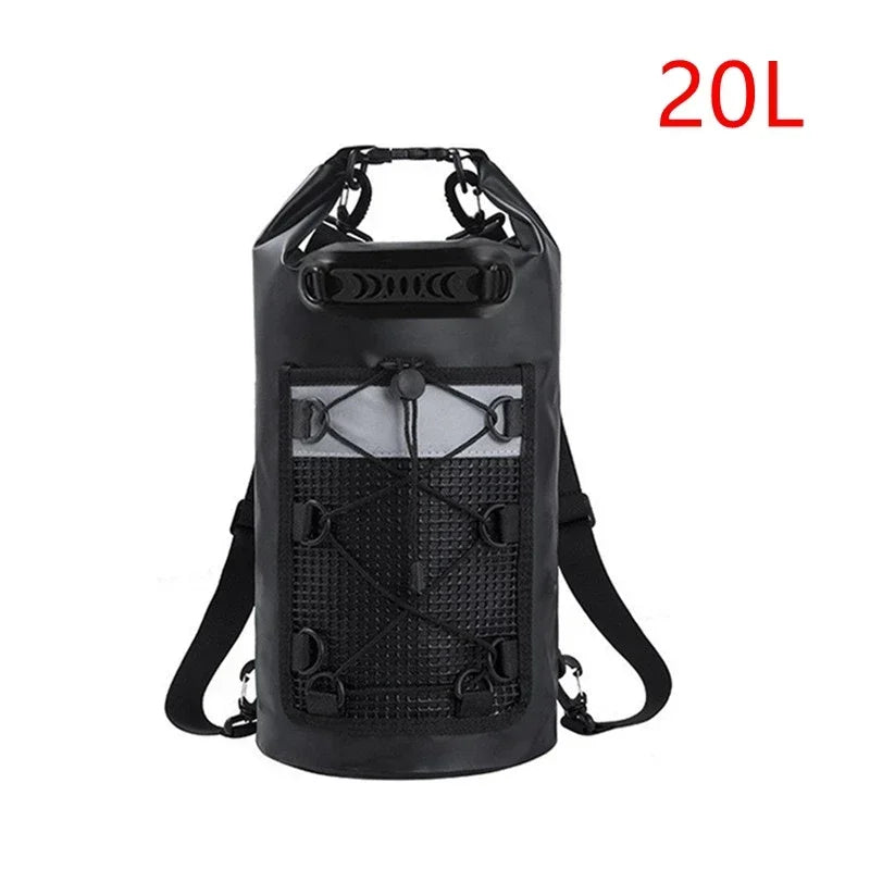 Swimming PVC Pack Dry Bags 20/30L Outdoor Sports Waterproof Shoulder Bags for Trekking Rafting Surfing Kayak Boating Backpack
