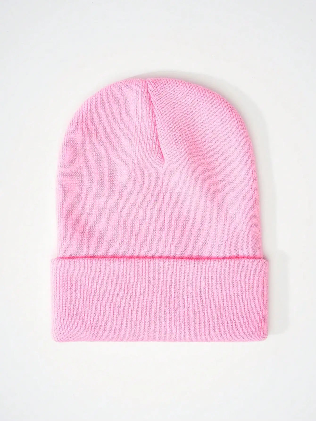 1PC Y2K Style Plain Knitted Beanie Hat Soft Acrylic Warm Skull Cap Cold Weather Fall Winter Daily Commute Outdoor Hat Halloween Streetwear Outfit Accessories For Women Girls