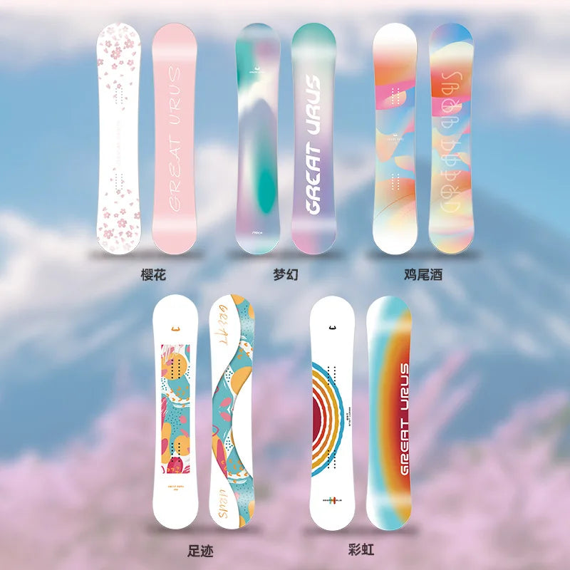 Sakura Adult Women's Snowboard All-round Board Novice Flat Board