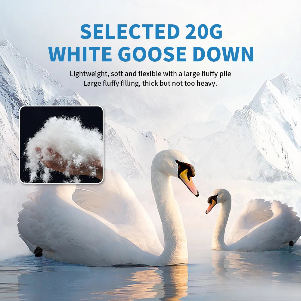 Naturehike Goose Down Socks Water-resistant Windproof Outdoor Thermal Feet Cover Winter Warm Goose Down Boots Unisex Lightweight