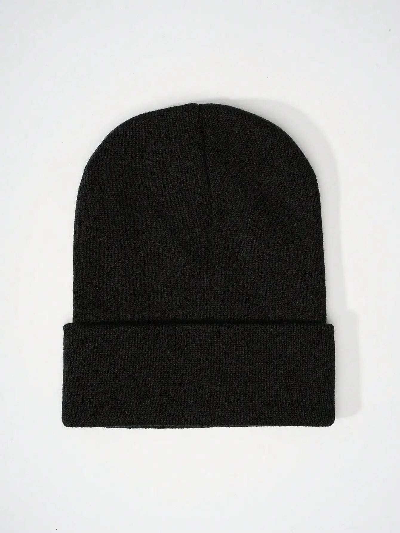 1PC Y2K Style Plain Knitted Beanie Hat Soft Acrylic Warm Skull Cap Cold Weather Fall Winter Daily Commute Outdoor Hat Halloween Streetwear Outfit Accessories For Women Girls